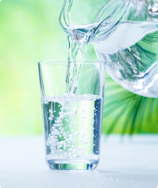 弱アルカリ性の天然水のイメージ